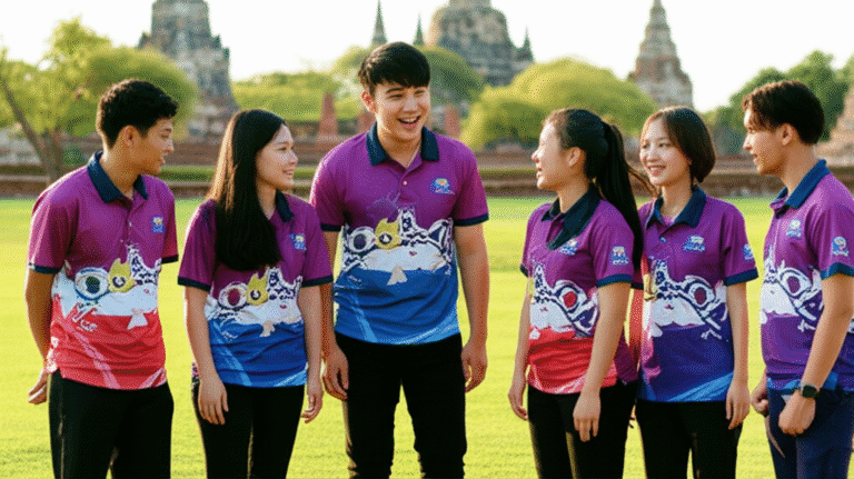 เสื้อพิมพ์ลาย อยุธยา โดยโรงงาน KDC SPORT