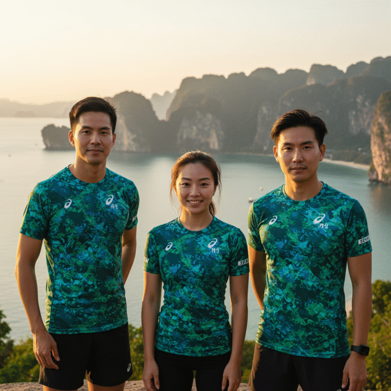 เสื้อกีฬาพิมพ์ลาย กระบี่ ผลิตโดย KDC SPORT