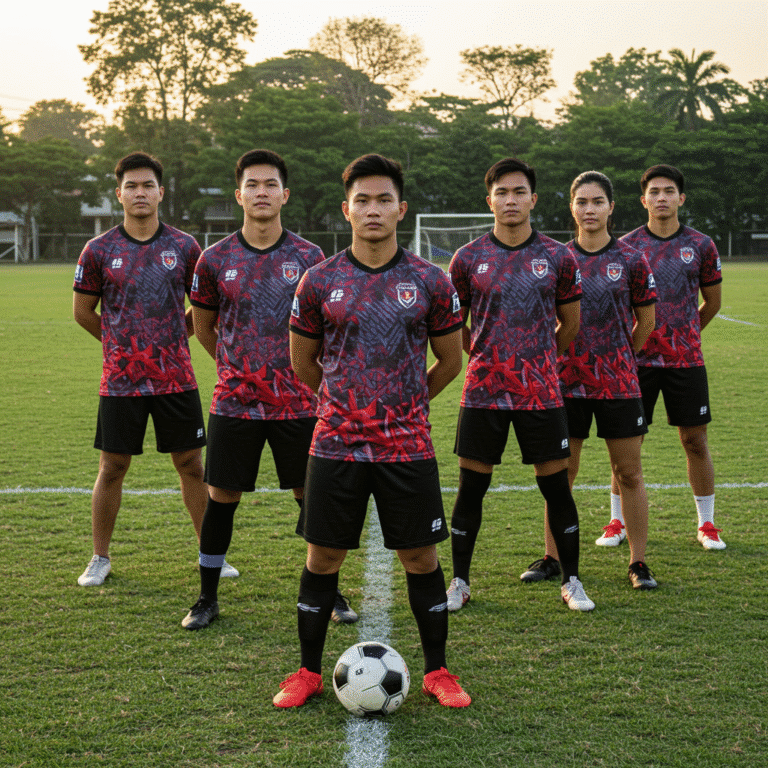 เสื้อกีฬาพิมพ์ลาย ชัยนาท ผลิตโดย KDC SPORT