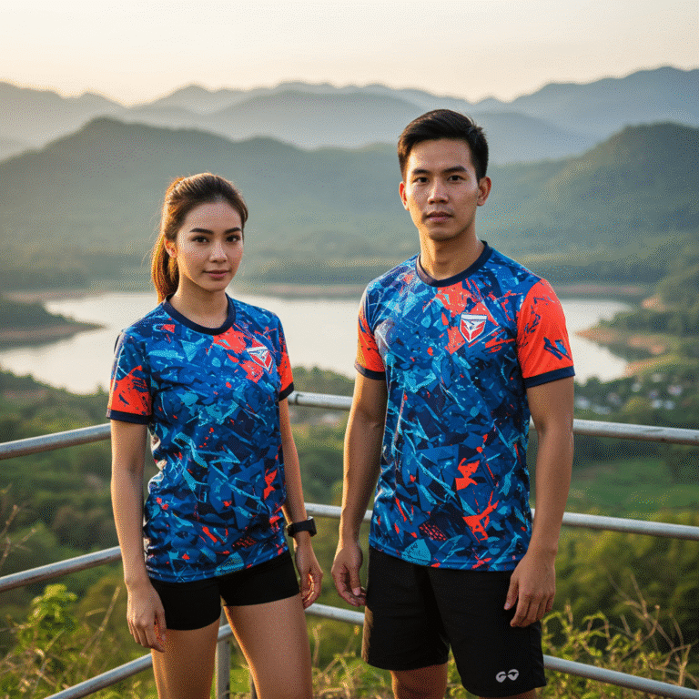เสื้อกีฬาพิมพ์ลาย นครนายก ผลิตโดย KDC SPORT