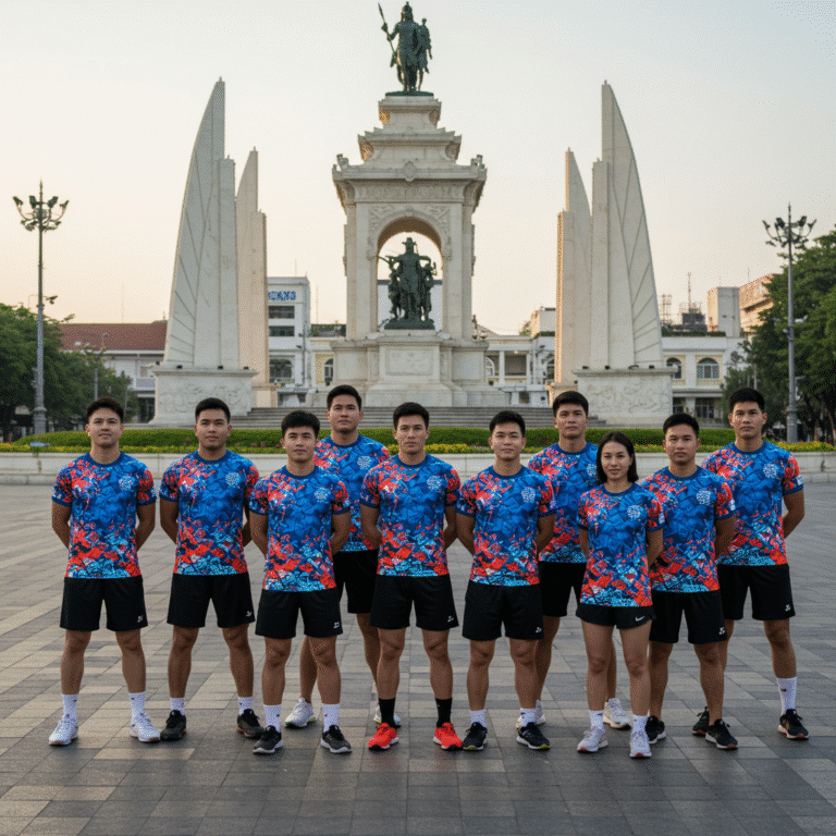 เสื้อกีฬาพิมพ์ลาย นครราชสีมา ผลิตโดย KDC SPORT