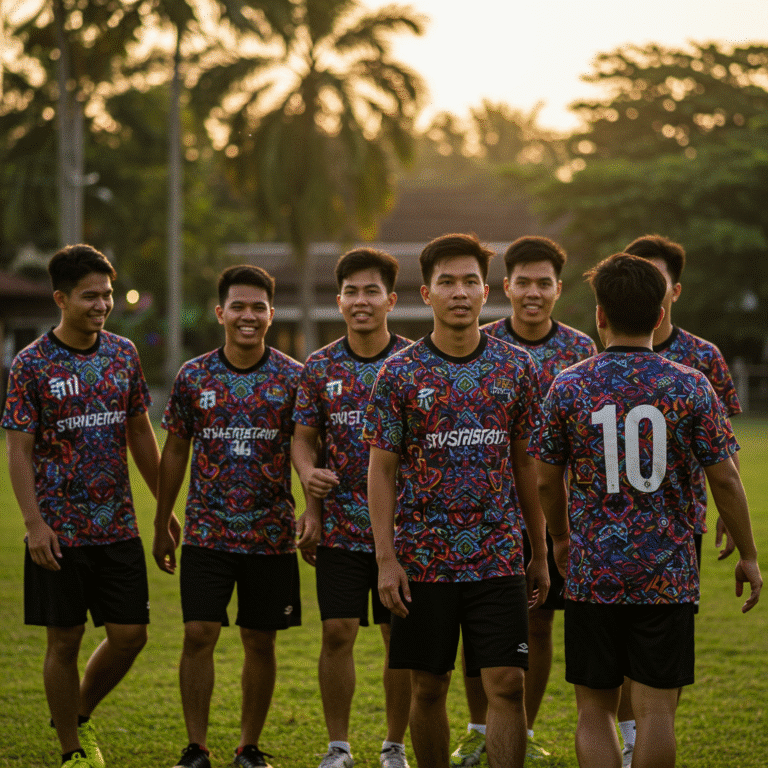 เสื้อกีฬาพิมพ์ลาย นราธิวาส ผลิตโดย KDC SPORT