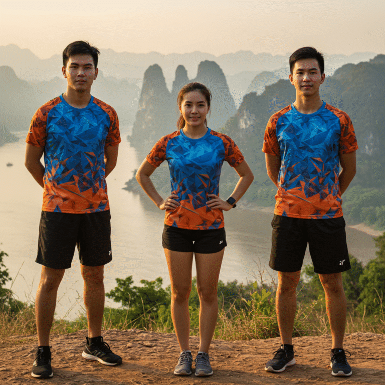 เสื้อกีฬาพิมพ์ลาย บึงกาฬ ผลิตโดย KDC SPORT