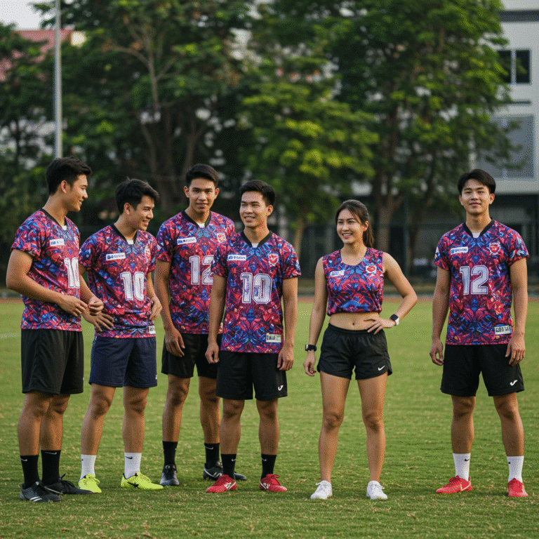 เสื้อกีฬาพิมพ์ลาย ปทุมธานี ผลิตโดย KDC SPORT