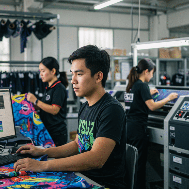 เสื้อกีฬาพิมพ์ลาย ปัตตานี ผลิตโดย KDC SPORT