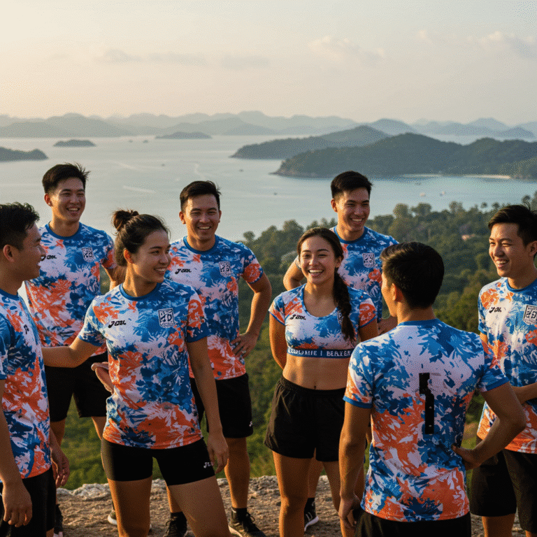 เสื้อกีฬาพิมพ์ลาย ภูเก็ต ผลิตโดย KDC SPORT