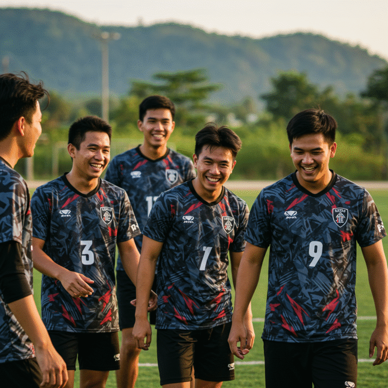 เสื้อกีฬาพิมพ์ลาย ยะลา ผลิตโดย KDC SPORT