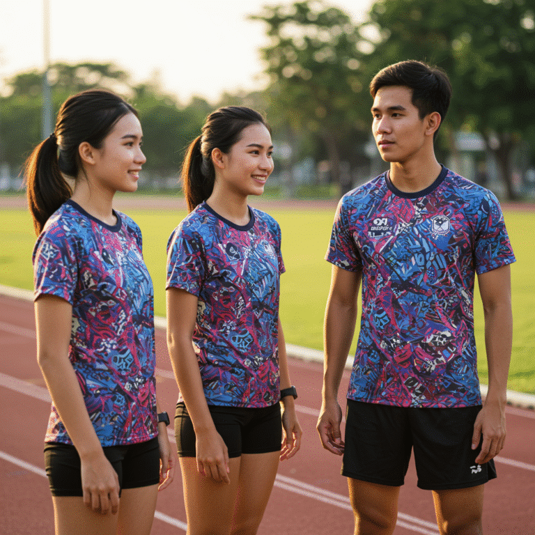เสื้อกีฬาพิมพ์ลาย ร้อยเอ็ด ผลิตโดย KDC SPORT