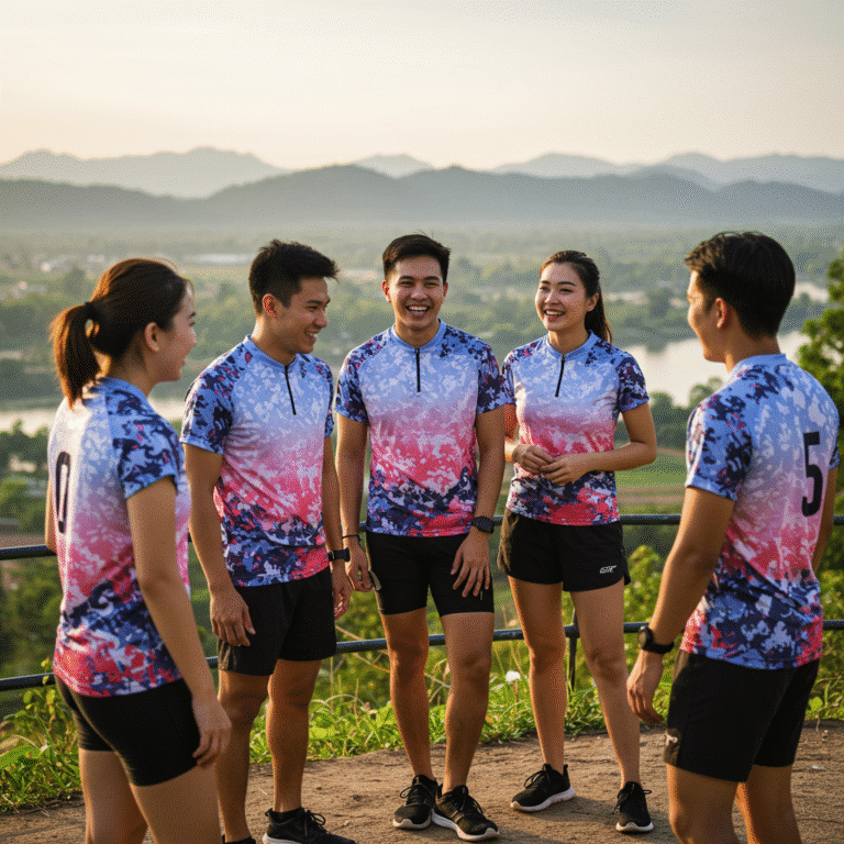 เสื้อกีฬาพิมพ์ลาย สุราษฎร์ธานี ผลิตโดย KDC SPORT