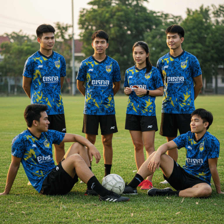 เสื้อกีฬาพิมพ์ลาย อำนาจเจริญ ผลิตโดย KDC SPORT