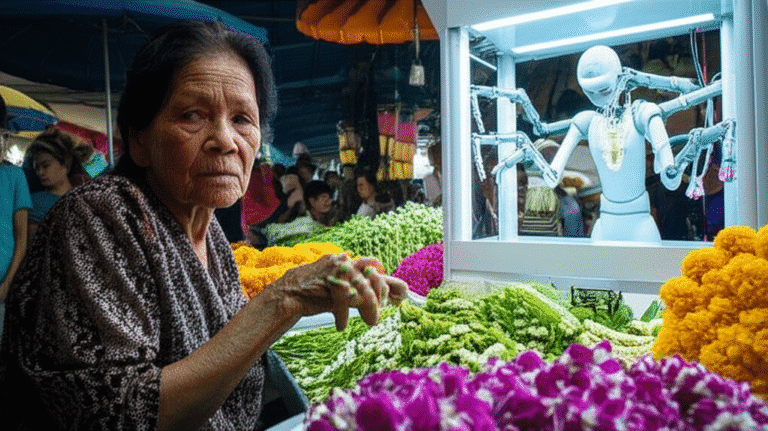 ลาก่อนช่างดอกไม้! AI ยึดปากคลองตลาด