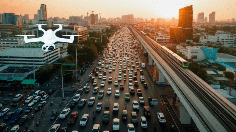 กทม. ใช้ AI แก้รถติด! โดรนบินคุมสี่แยกทั่วกรุง