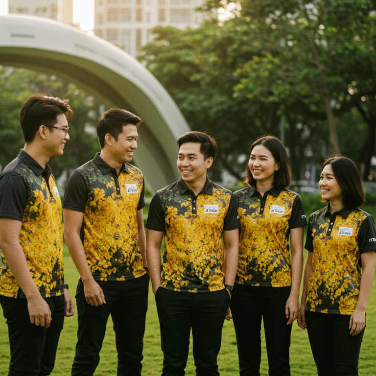 รับผลิตเสื้อพิมพ์ลายดอกคูน โดย KDC SPORT