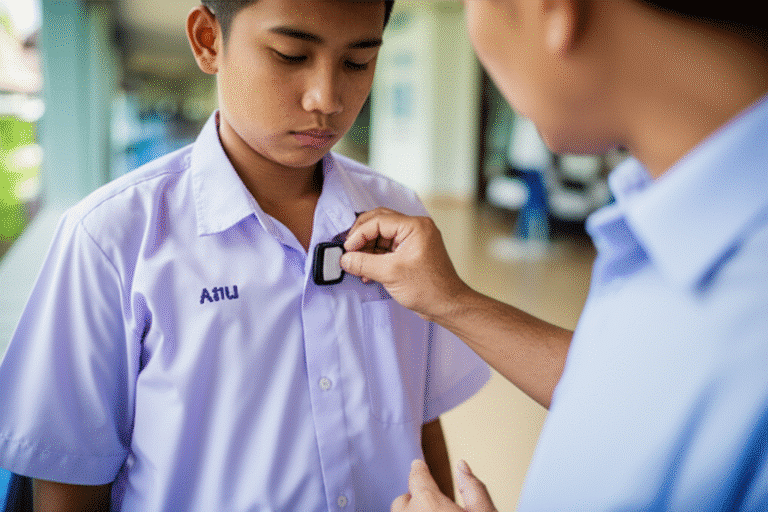 ไทยใช้แล้ว! ชุดนักเรียนอัจฉริยะ ติดตามตัว-วัดไข้ได้