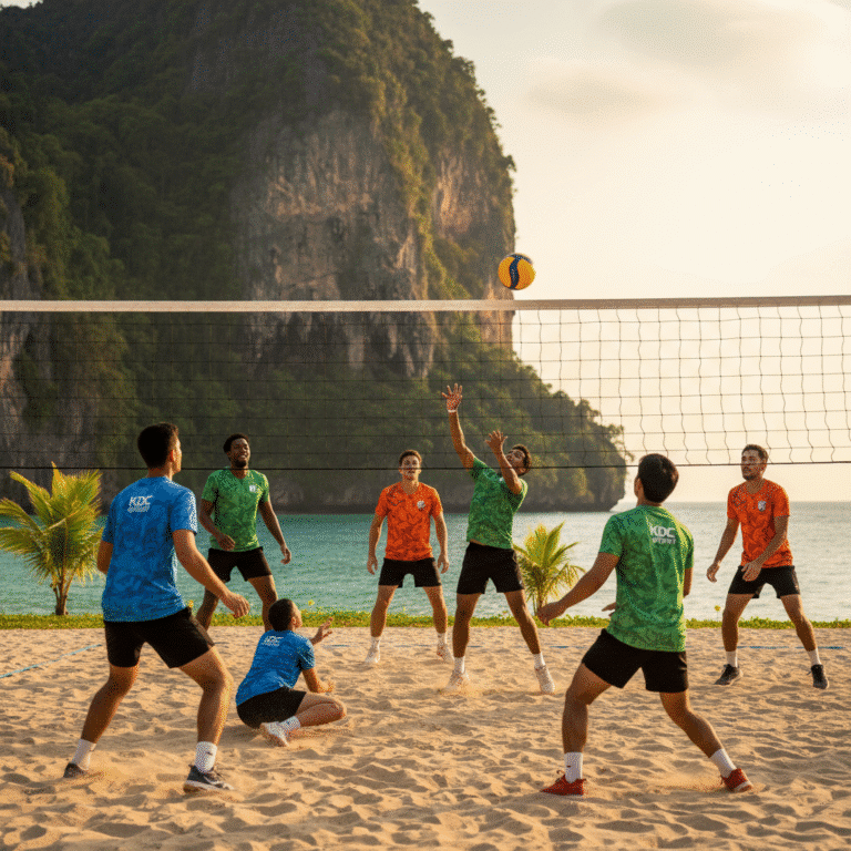 รับผลิตเสื้อพิมพ์ลาย ตราสัญลักษณ์ จังหวัดกระบี่ ผลิตโดย KDC SPORT