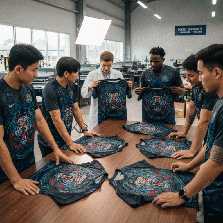 รับผลิตเสื้อพิมพ์ลาย ตราสัญลักษณ์ จังหวัดนนทบุรี ผลิตโดย KDC SPORT