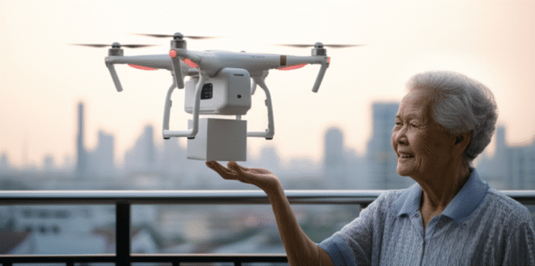 ไม่ต้องรอ! ‘โดรนพยาบาล’ ส่งยาถึงบ้าน