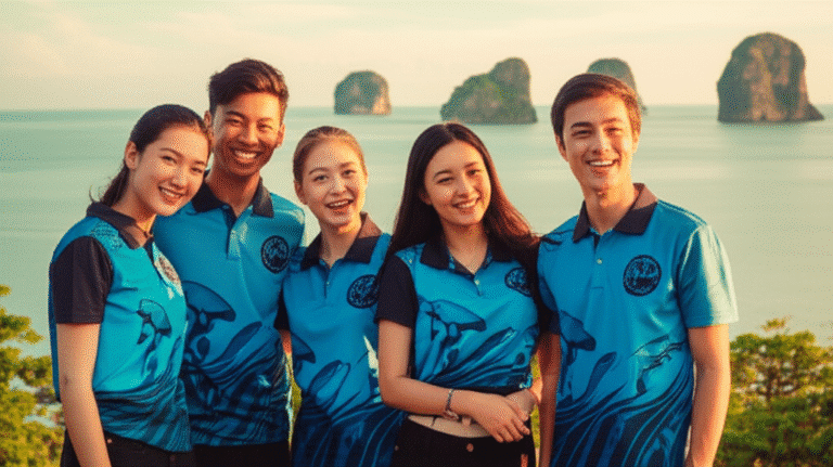 เสื้อพิมพ์ลายตรัง โดยโรงงาน KDC SPORT