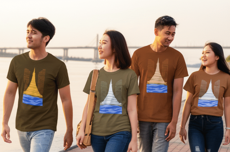 เสื้อพิมพ์ลายนครพนม โดยโรงงาน KDC SPORT