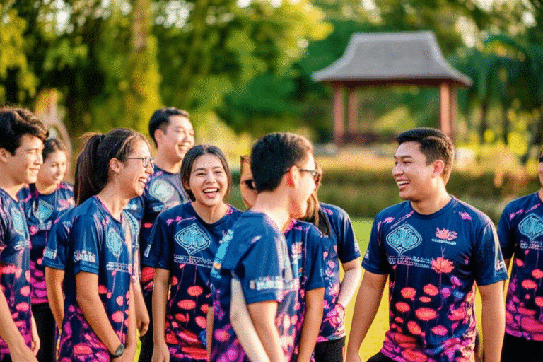 เสื้อพิมพ์ลายปทุมธานี โดยโรงงาน KDC SPORT