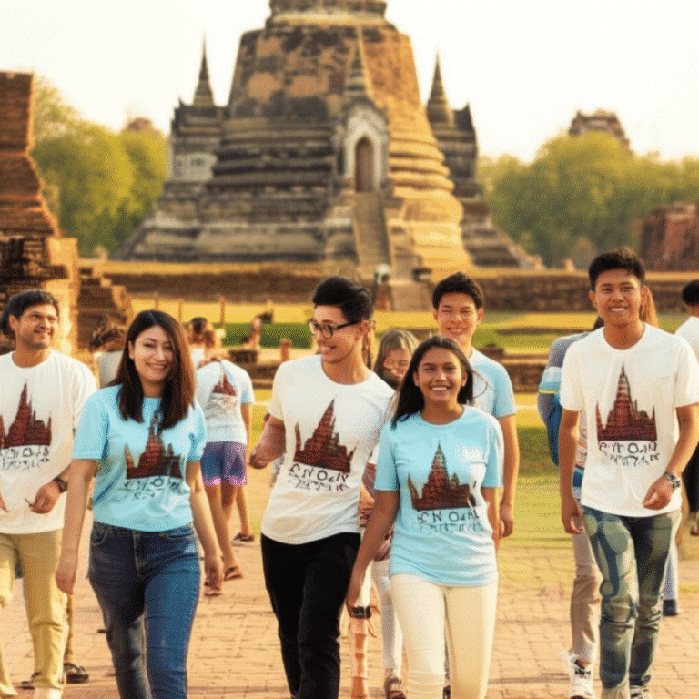 เสื้อพิมพ์ลายพระนครศรีอยุธยา โดยโรงงาน KDC SPORT