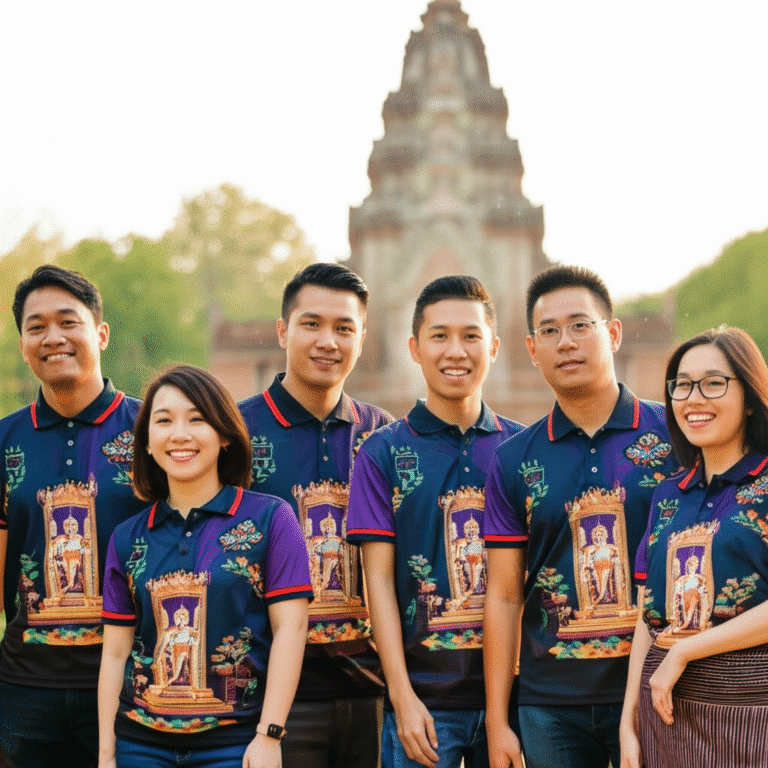 เสื้อพิมพ์ลายลพบุรี โดยโรงงาน KDC SPORT