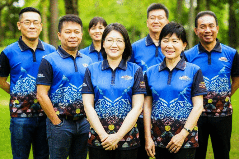 เสื้อพิมพ์ลายสระแก้ว โดยโรงงาน KDC SPORT