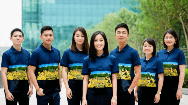 เสื้อพิมพ์ลายสระบุรี โดยโรงงาน KDC SPORT