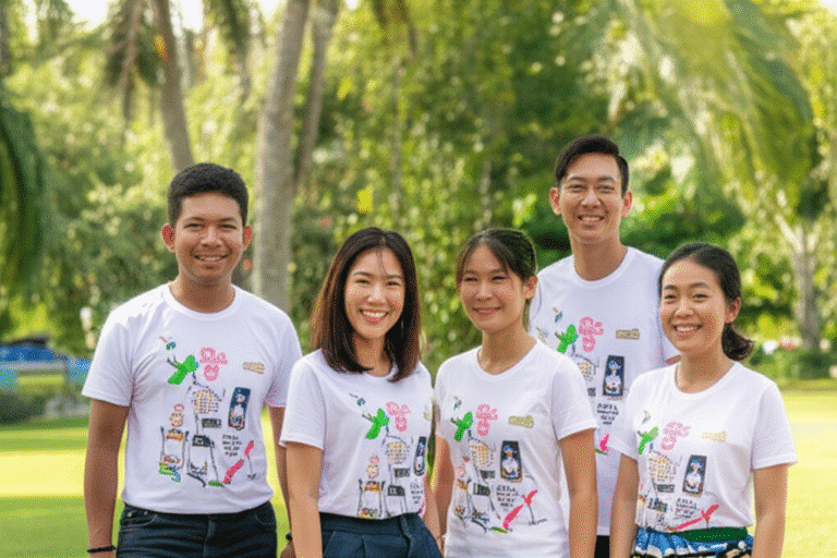 เสื้อพิมพ์ลายอำนาจเจริญ โดยโรงงาน KDC SPORT