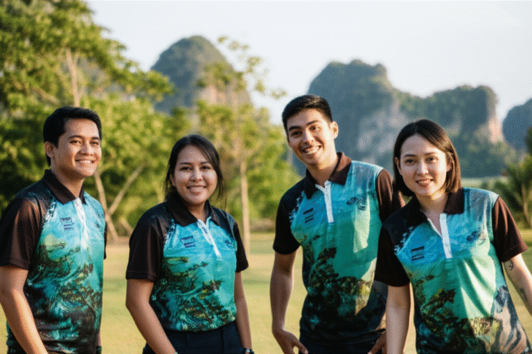 เสื้อพิมพ์ลาย สตูล โดยโรงงาน KDC SPORT