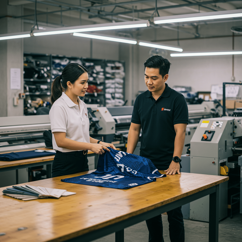 กระบวนการสั่งผลิตเสื้อพิมพ์ลายในพระนครศรีอยุธยา