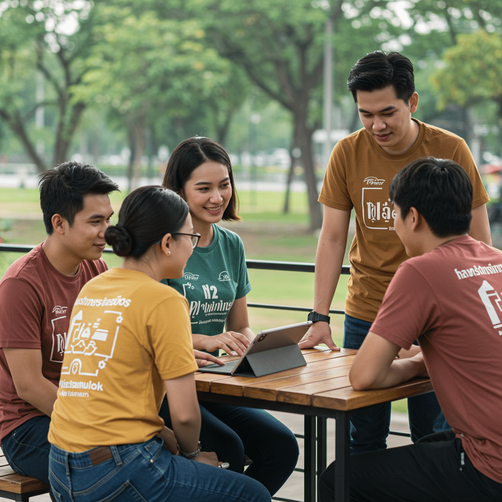 การประยุกต์ใช้เสื้อพิมพ์ลายในโอกาสต่างๆ