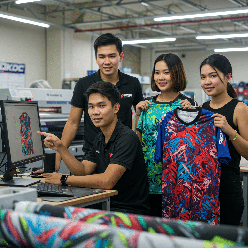 รู้จัก KDC SPORT: โรงงานรับผลิต เสื้อพิมพ์ลาย กาญจนบุรี แบบครบวงจร
