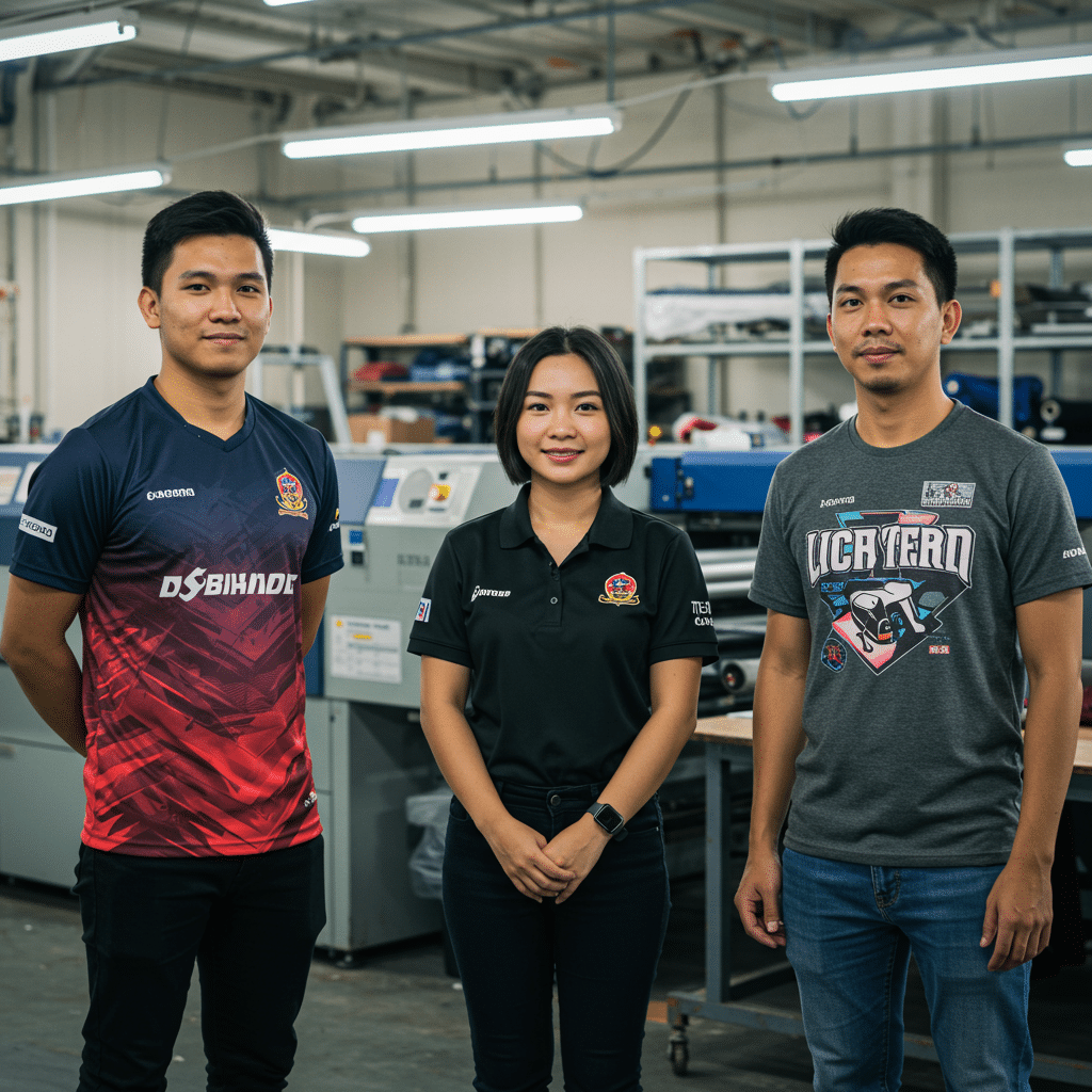 ประเภทของเสื้อพิมพ์ลายที่ให้บริการ