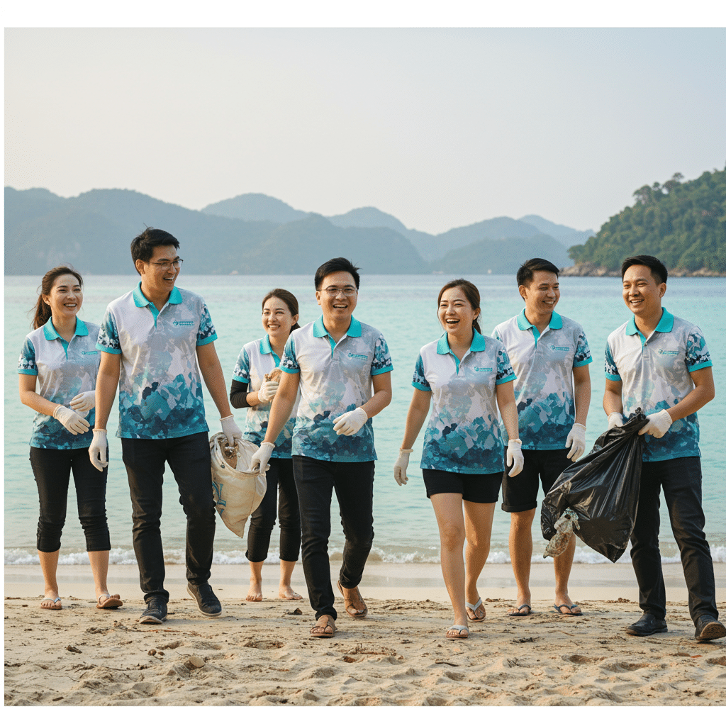 การประยุกต์ใช้เสื้อพิมพ์ลายสำหรับองค์กรและกิจกรรมต่างๆ