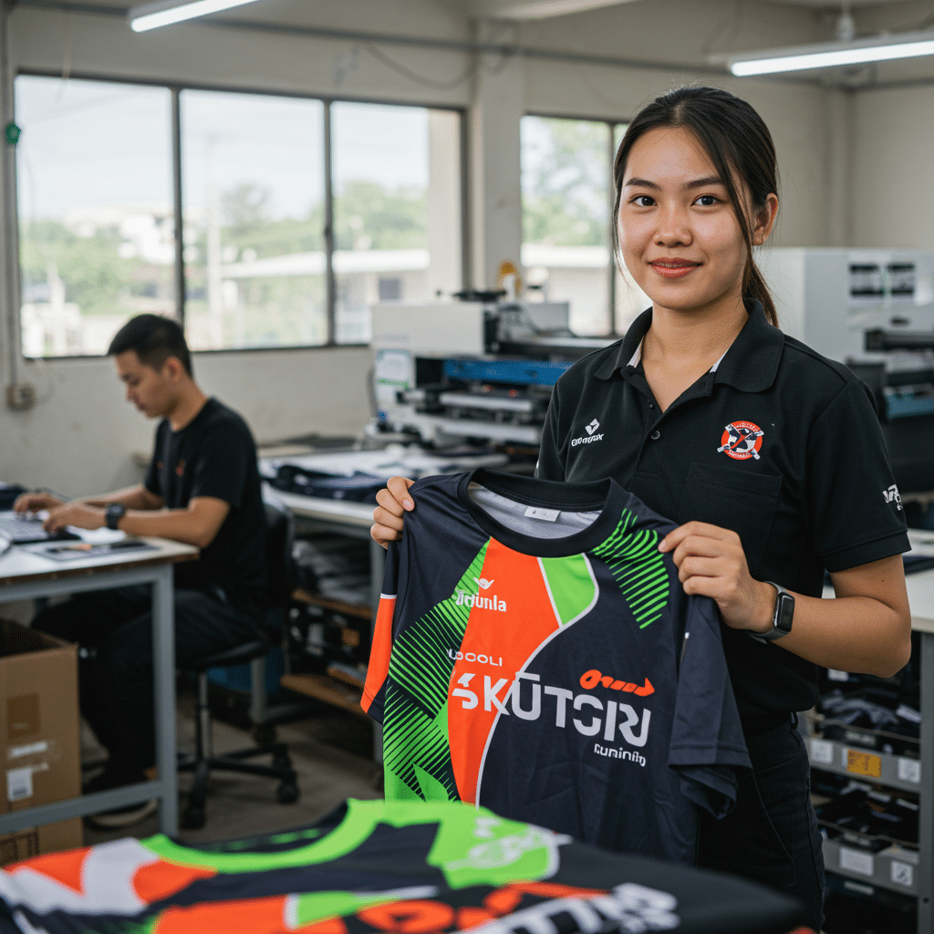 บริการครบวงจรในการรับผลิตเสื้อพิมพ์ลายของ KDC SPORT