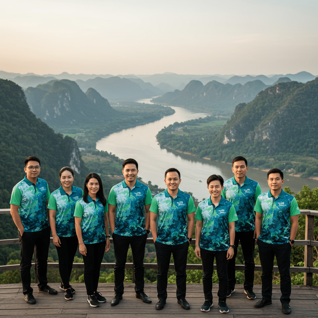 บริการรับผลิตเสื้อพิมพ์ลายสำหรับลูกค้าในกาญจนบุรี