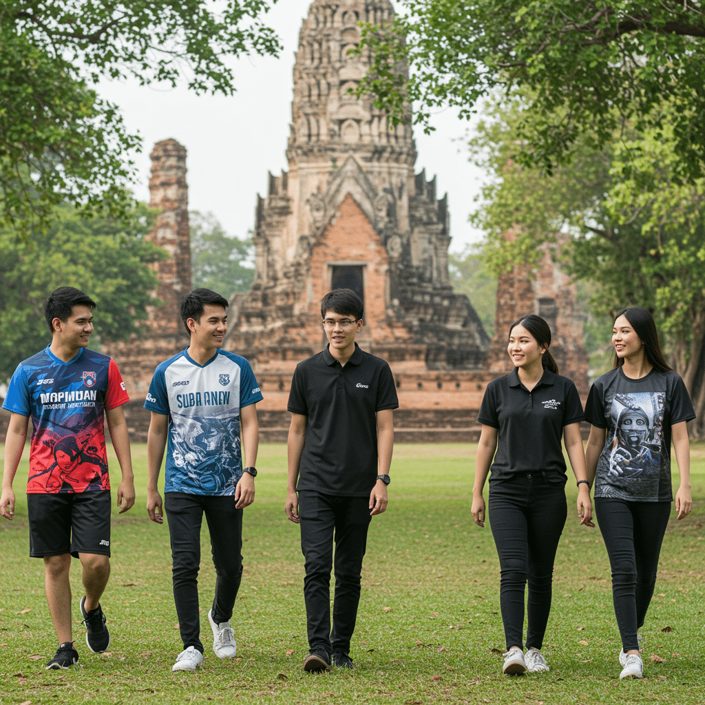 รูปแบบเสื้อพิมพ์ลายที่หลากหลายจาก KDC SPORT