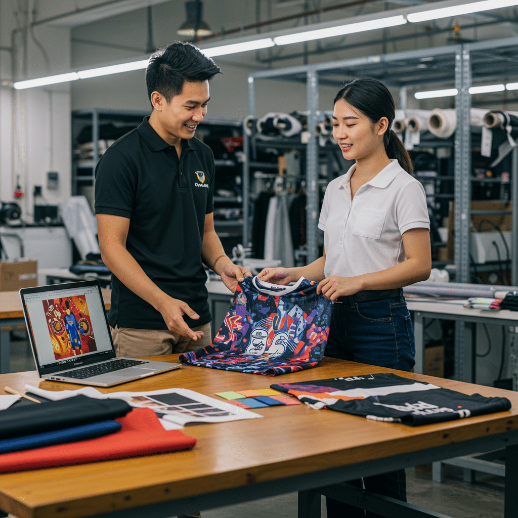 ขั้นตอนการสั่งผลิตเสื้อพิมพ์ลายแบบมืออาชีพ