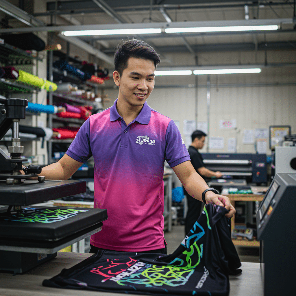 เทคโนโลยีการผลิตเสื้อพิมพ์ลายสมัยใหม่