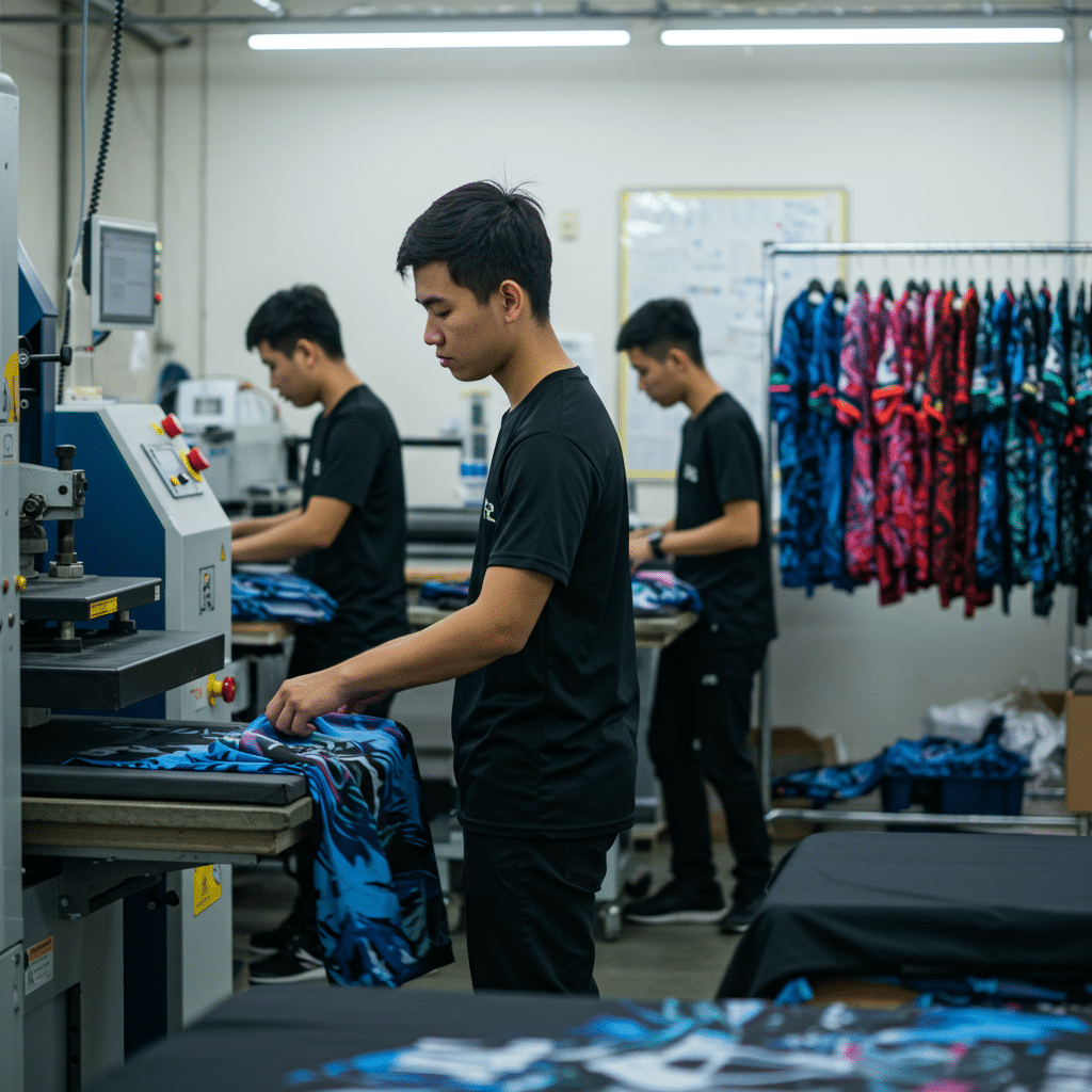 เทคนิคการพิมพ์ลายเสื้อที่โรงงานนิยมใช้