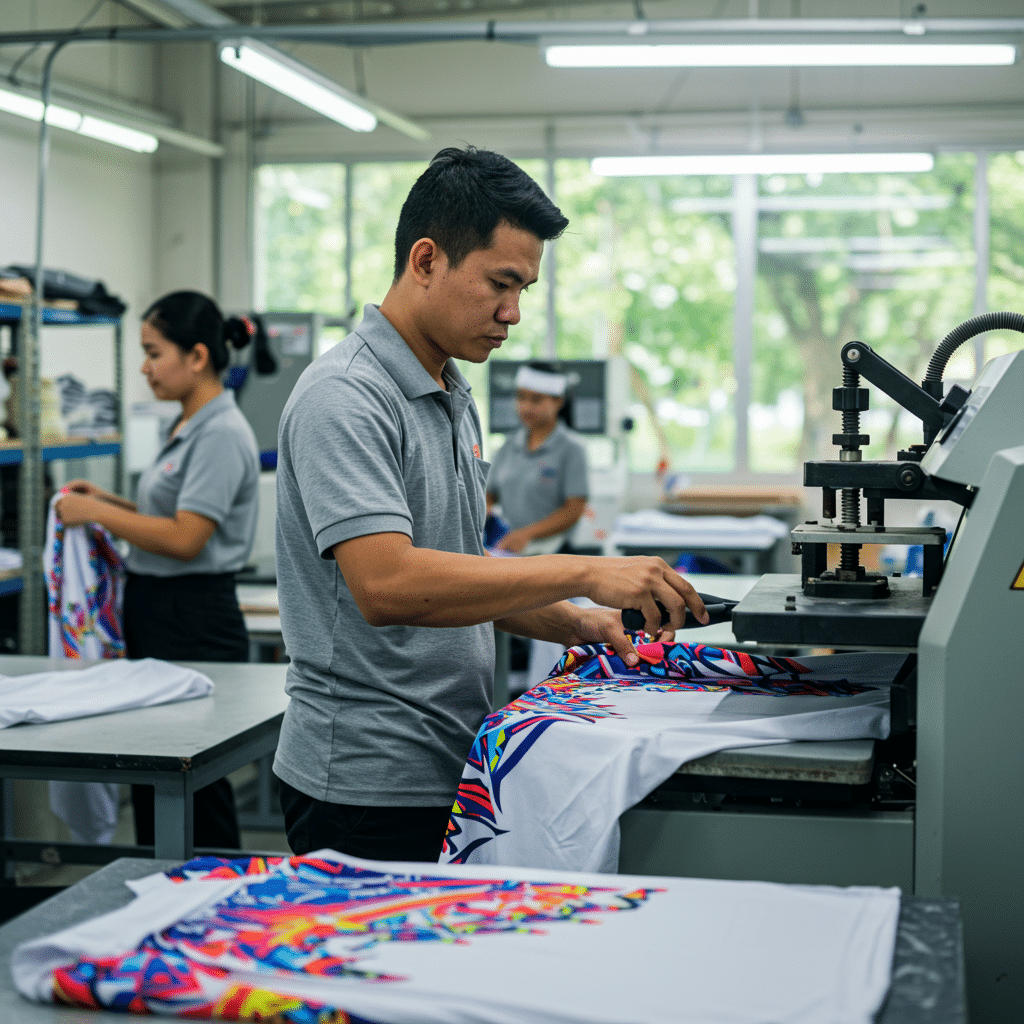 เทคนิคและกระบวนการผลิตเสื้อกีฬาพิมพ์ลาย