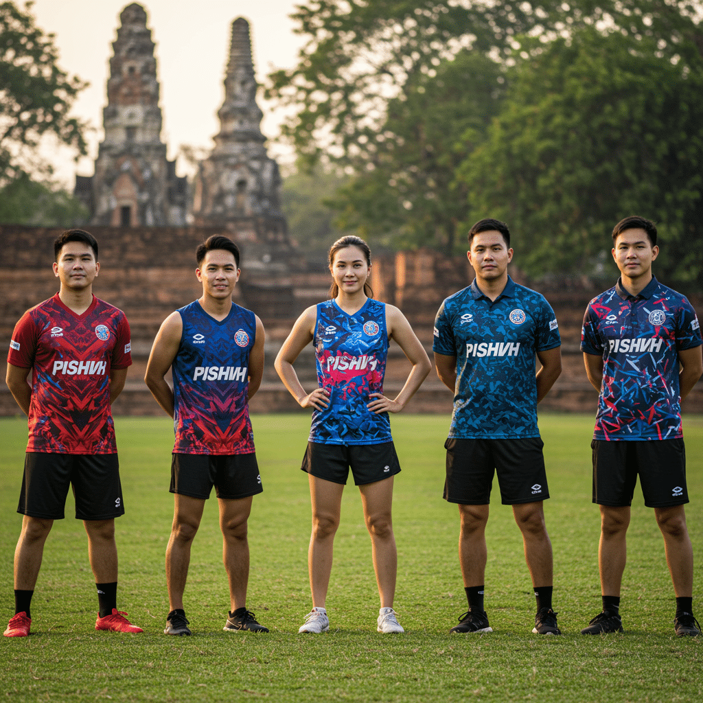 ประเภทของเสื้อกีฬาพิมพ์ลายที่ KDC SPORT ให้บริการ