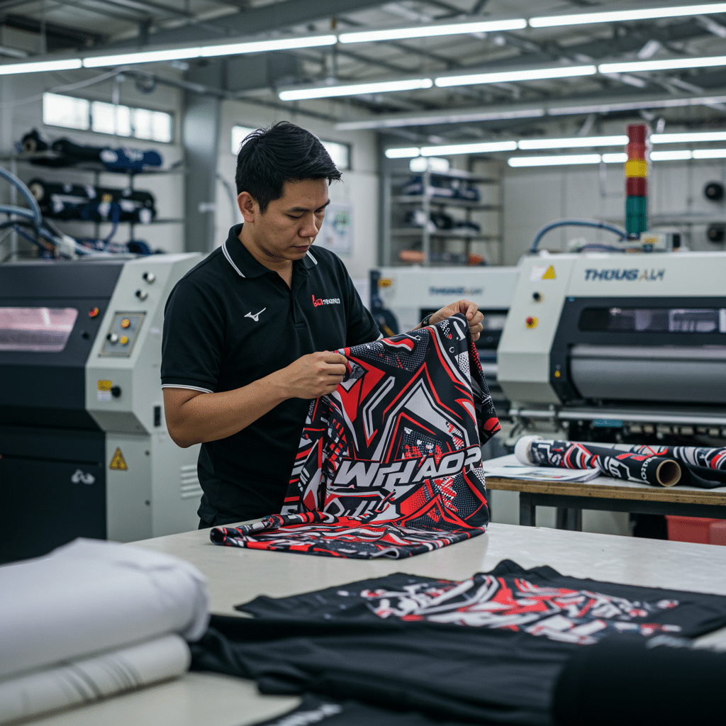 เจาะลึกเทคโนโลยีและกระบวนการผลิตเสื้อกีฬาพิมพ์ลาย