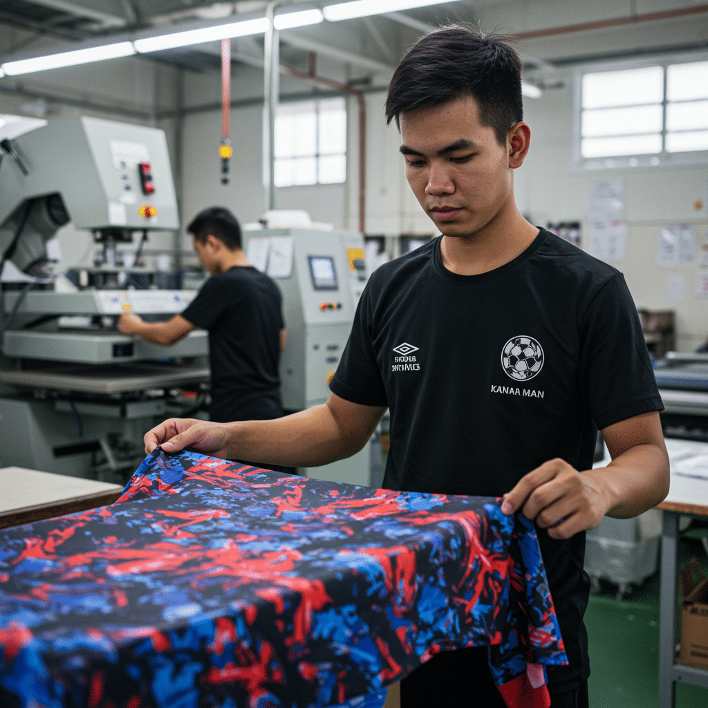 เทคโนโลยีหัวใจสำคัญของการผลิตเสื้อกีฬาพิมพ์ลาย