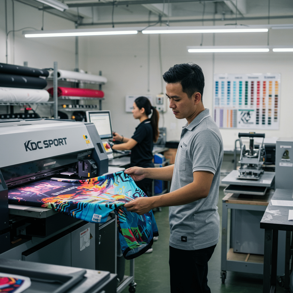 เทคโนโลยีการผลิตเสื้อกีฬาพิมพ์ลายที่โดดเด่น