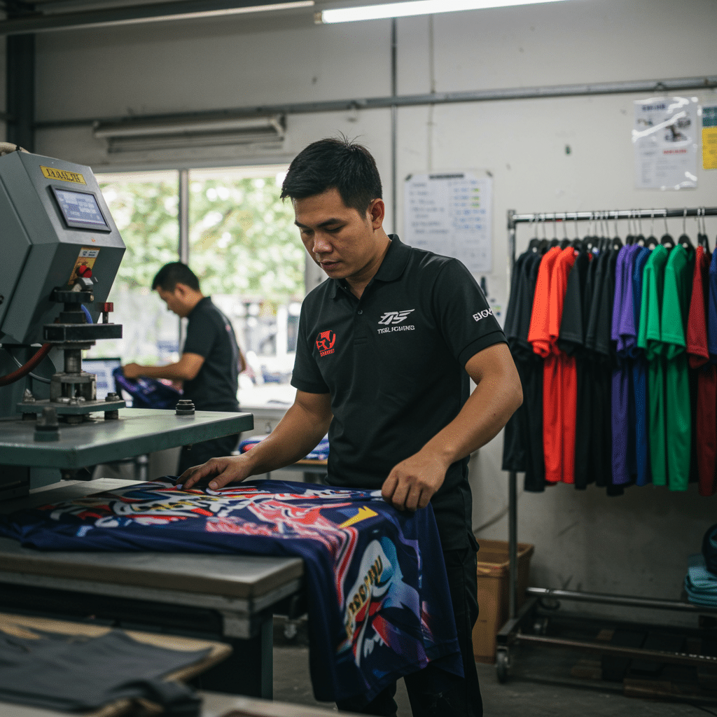 เจาะลึกกระบวนการผลิตเสื้อกีฬาพิมพ์ลายในพะเยาโดย KDC SPORT