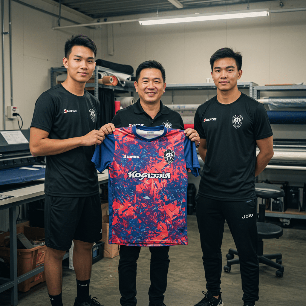 ตลาดเสื้อกีฬาพิมพ์ลาย ยโสธร และบทบาทของผู้ผลิตในท้องถิ่น