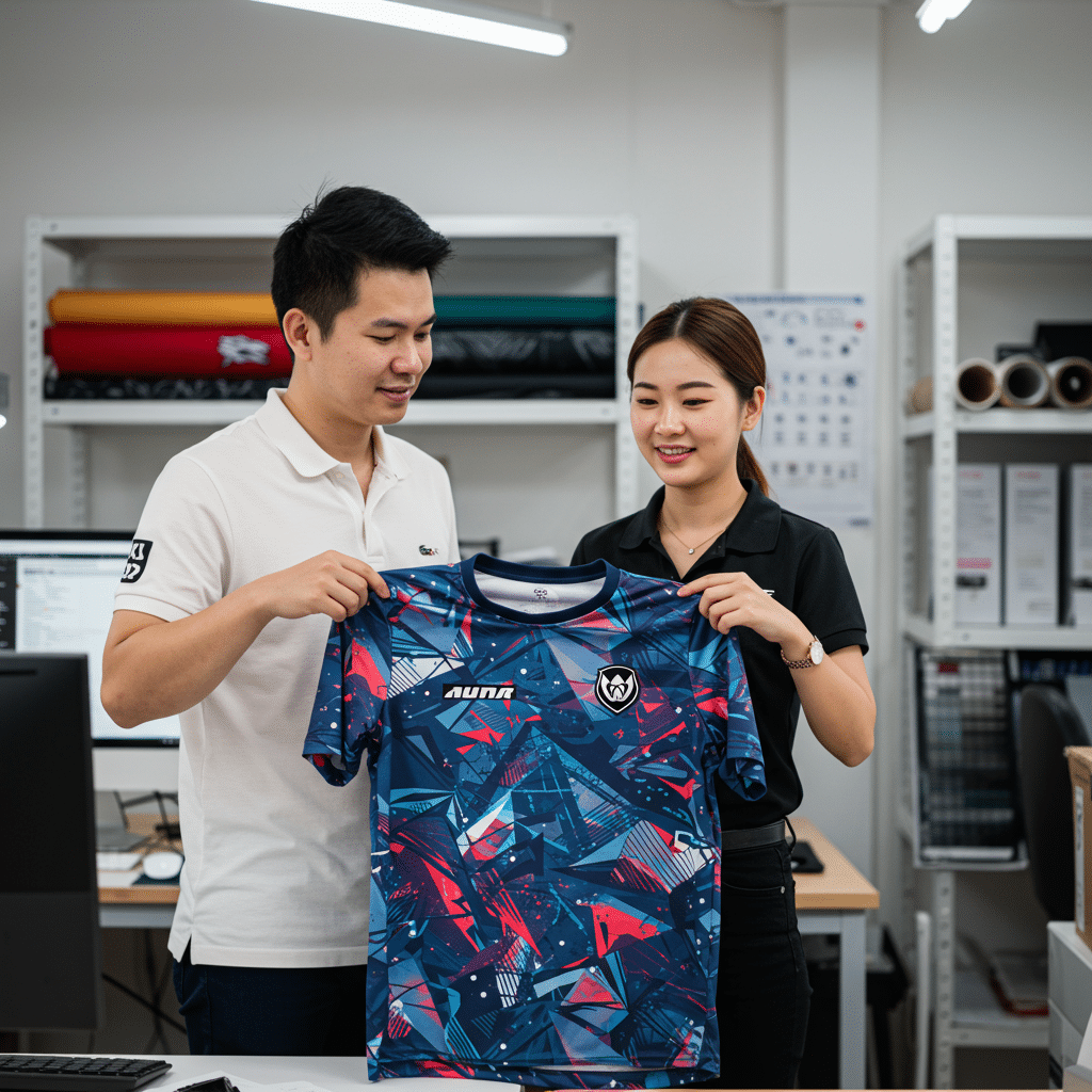 กระบวนการสั่งผลิตเสื้อกีฬาพิมพ์ลายตั้งแต่ต้นจนจบ