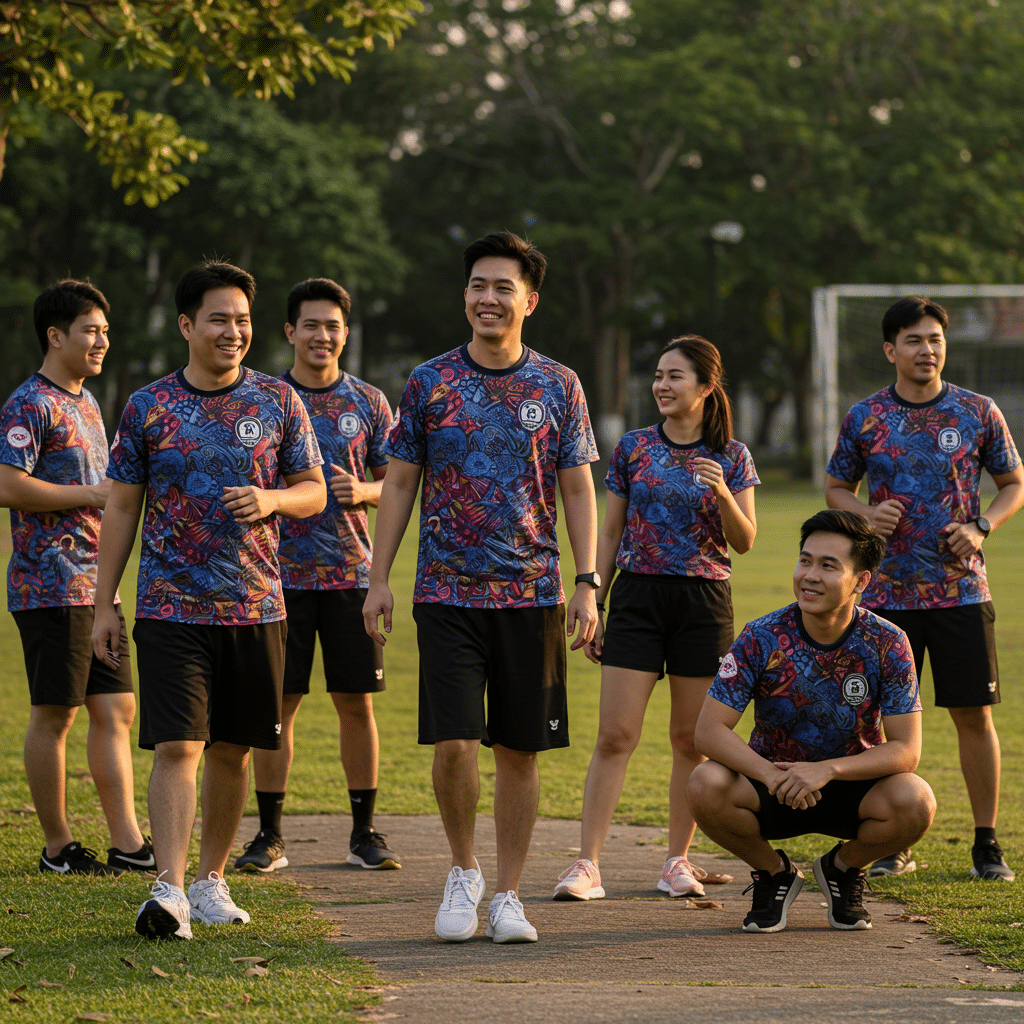 ความนิยมของเสื้อกีฬาพิมพ์ลายในจังหวัดอำนาจเจริญ